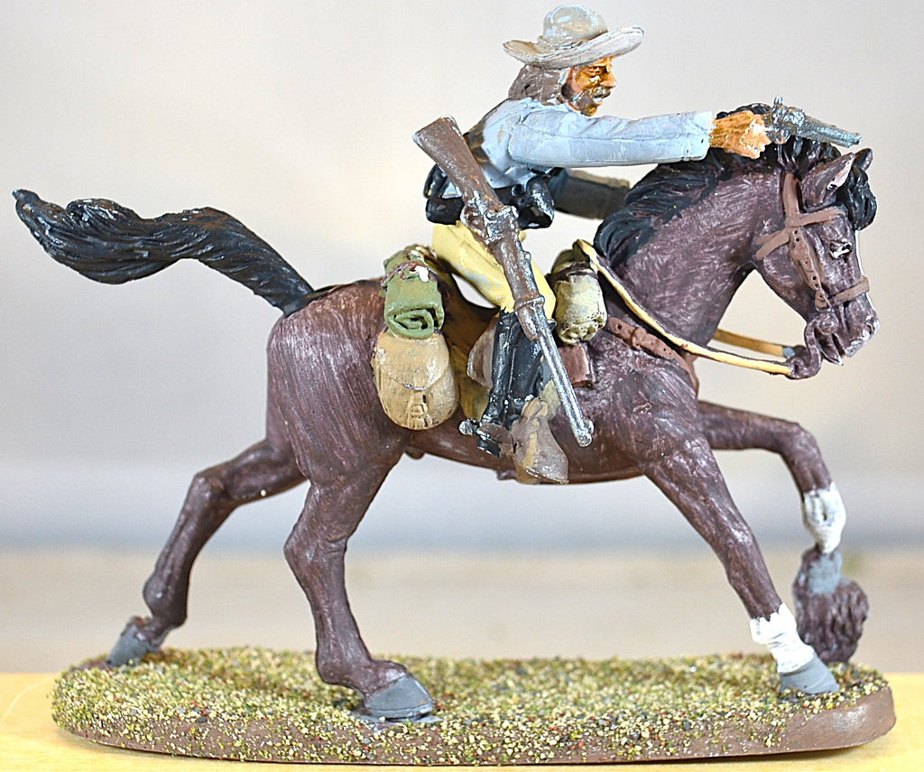 TSSD Painted CSA Confederate Cavalry Figure on Horse