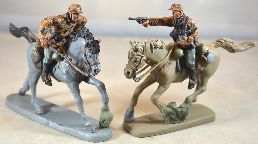 TSSD WWII Painted German Elite Riders with Horses Set #11HR
