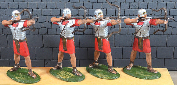 TSSD Painted Roman Archers Bowman Firing Line Set