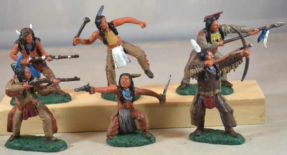 TSSD Painted Plains Indian Warriors Set #13 Buckskin