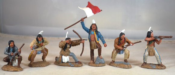 TSSD Painted Plains Indian Warriors Set #14