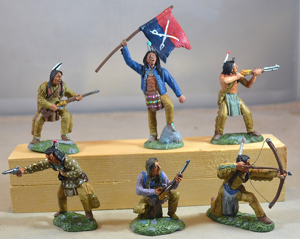 TSSD Painted Plains Indian Warriors Set #14 Lot 2