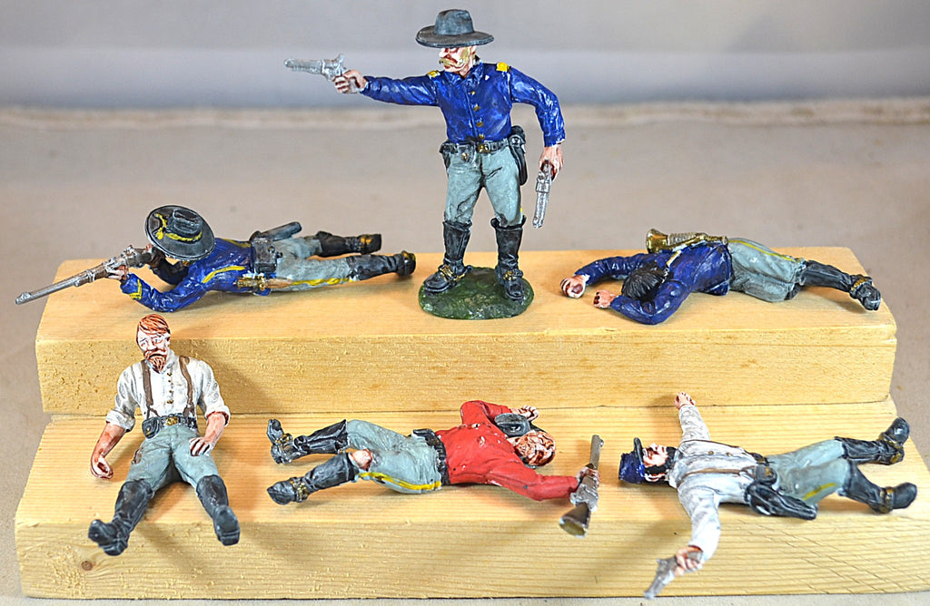 TSSD Painted US Dismounted Cavalry with Casualties Set #17 Lot 2