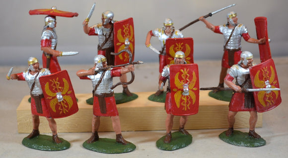 TSSD Painted Roman Infantry Legionnaires 8 Piece Set