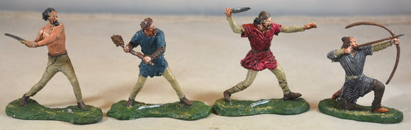 TSSD Hand Painted Barbarians 4 Pieces from Set #22