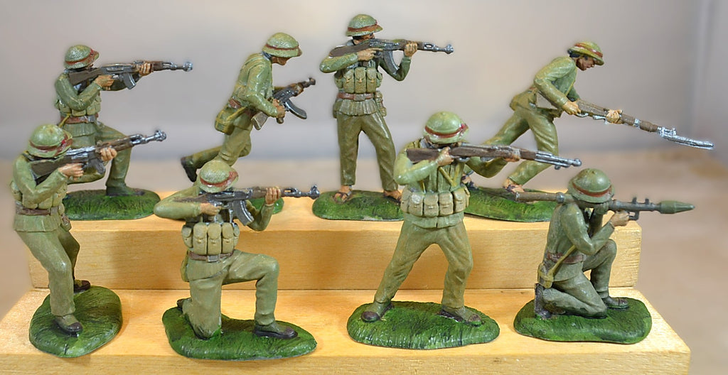 TSSD Painted Vietnam War NVA North Vietnamese Infantry 8 PC Set Lot 2