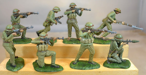 TSSD Painted Vietnam War NVA North Vietnamese Infantry 8 PC Set