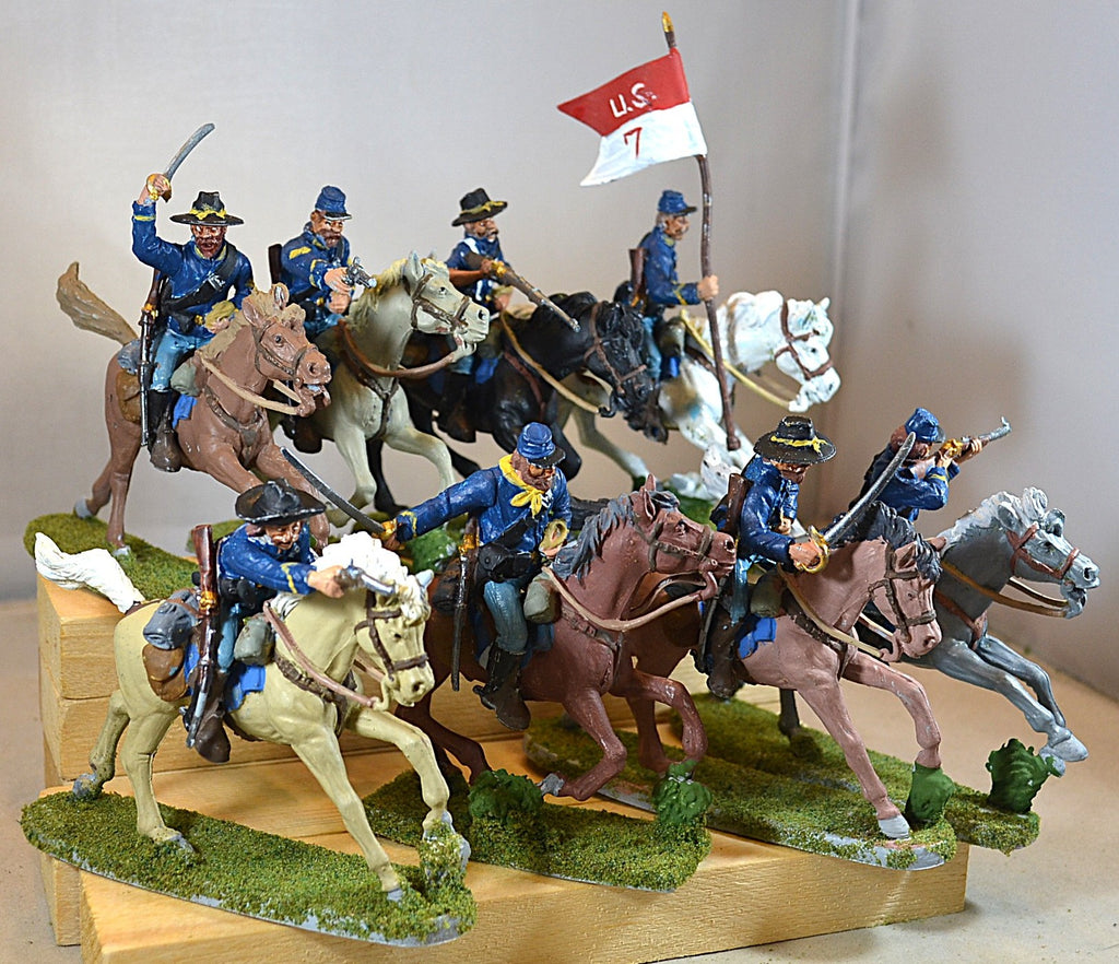 TSSD Painted US 7th Cavalry with Horses Set #10