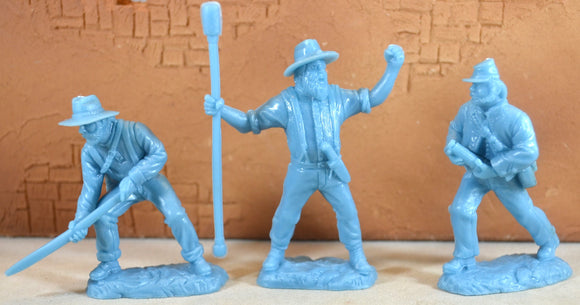 TSSD Civil War Union Artillery Figures 3 Piece Set Light Blue