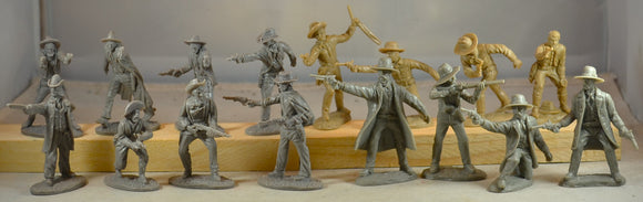 TSSD Austin Miniatures Cowboy Gunfighters Tombstone 16 Figure Combo Set