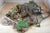 TSSD Hand Painted Destroyed WWII Sherman Tank Defensive Position
