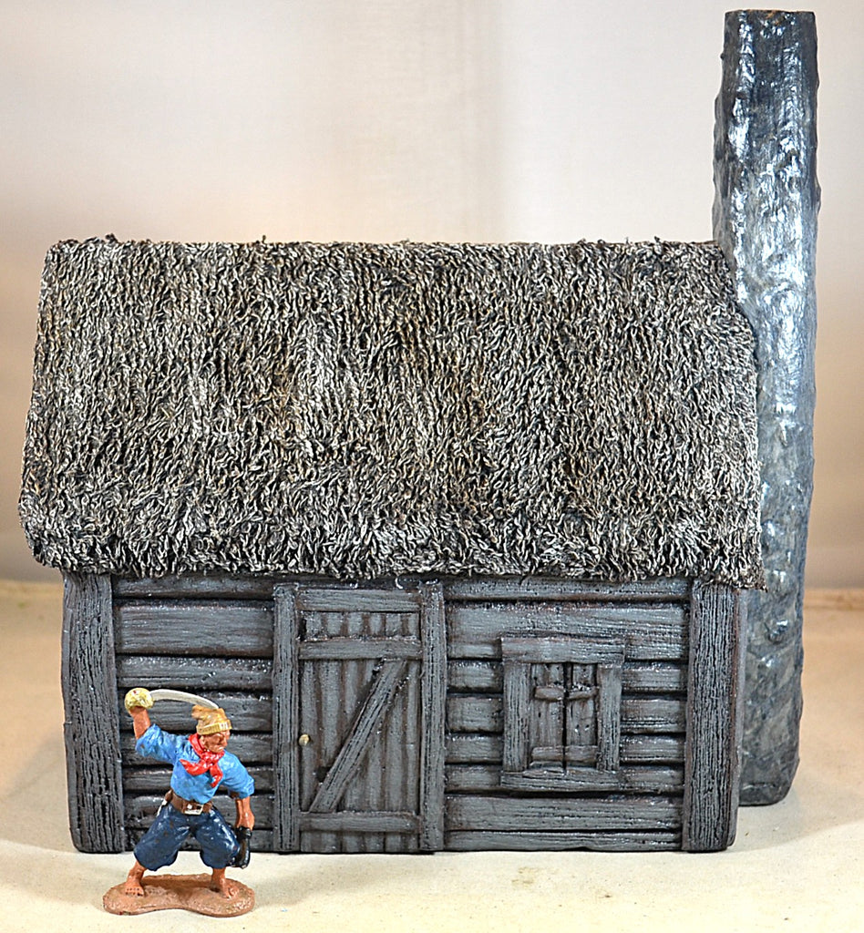 Volk Designs Medieval Roman Building House with Chimney