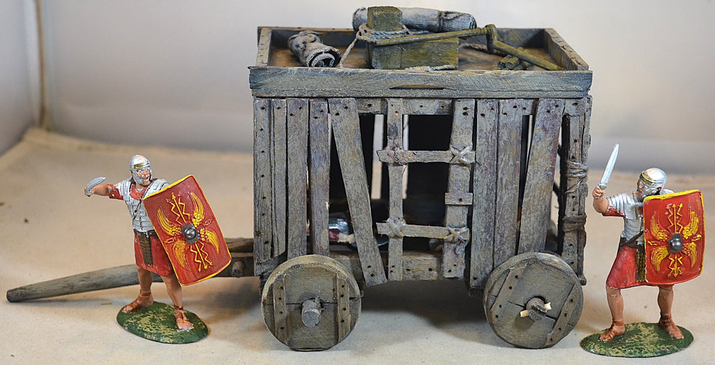 Volk Designs Roman Medieval 4 Wheeled Prison Wagon 2 PC #2