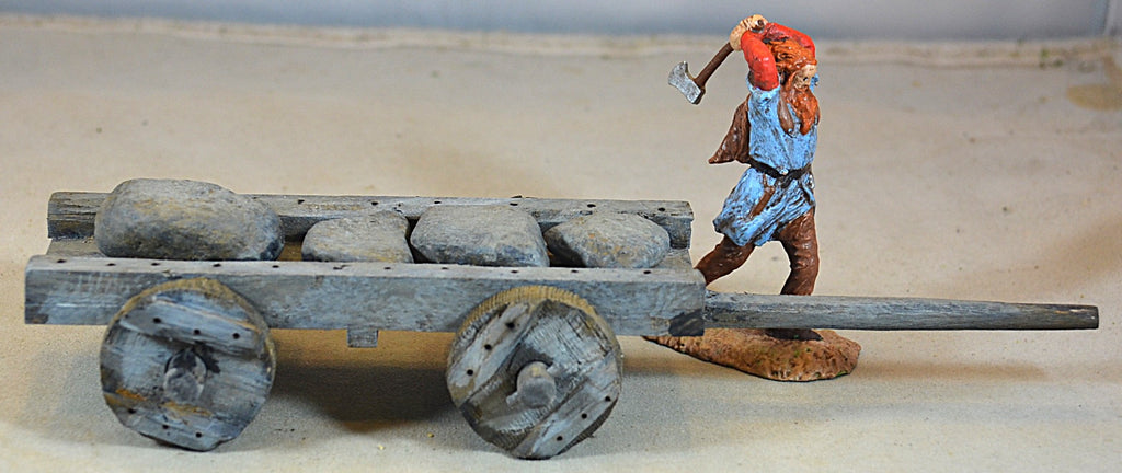 Volk Designs Medieval Roman 4 Wheeled Wagon Cart #2