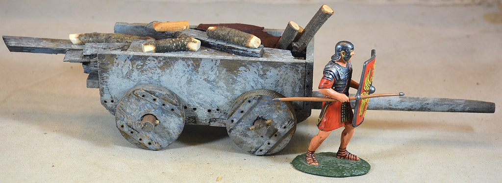 Volk Designs Roman Medieval 4 Wheeled Wagon with Wood & Boards Top #3
