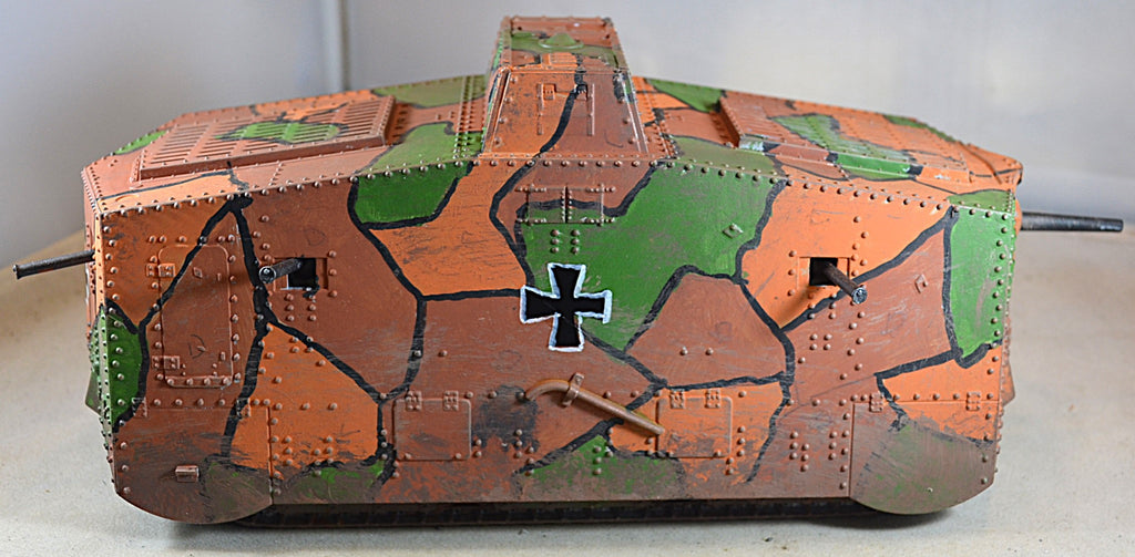 Weston Painted WWI German A7V Heavy Tank