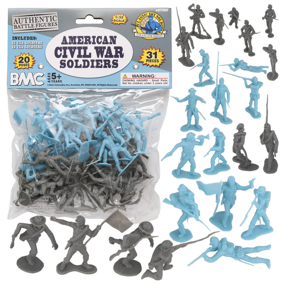 BMC Marx Civil War Union Confederate Infantry Set