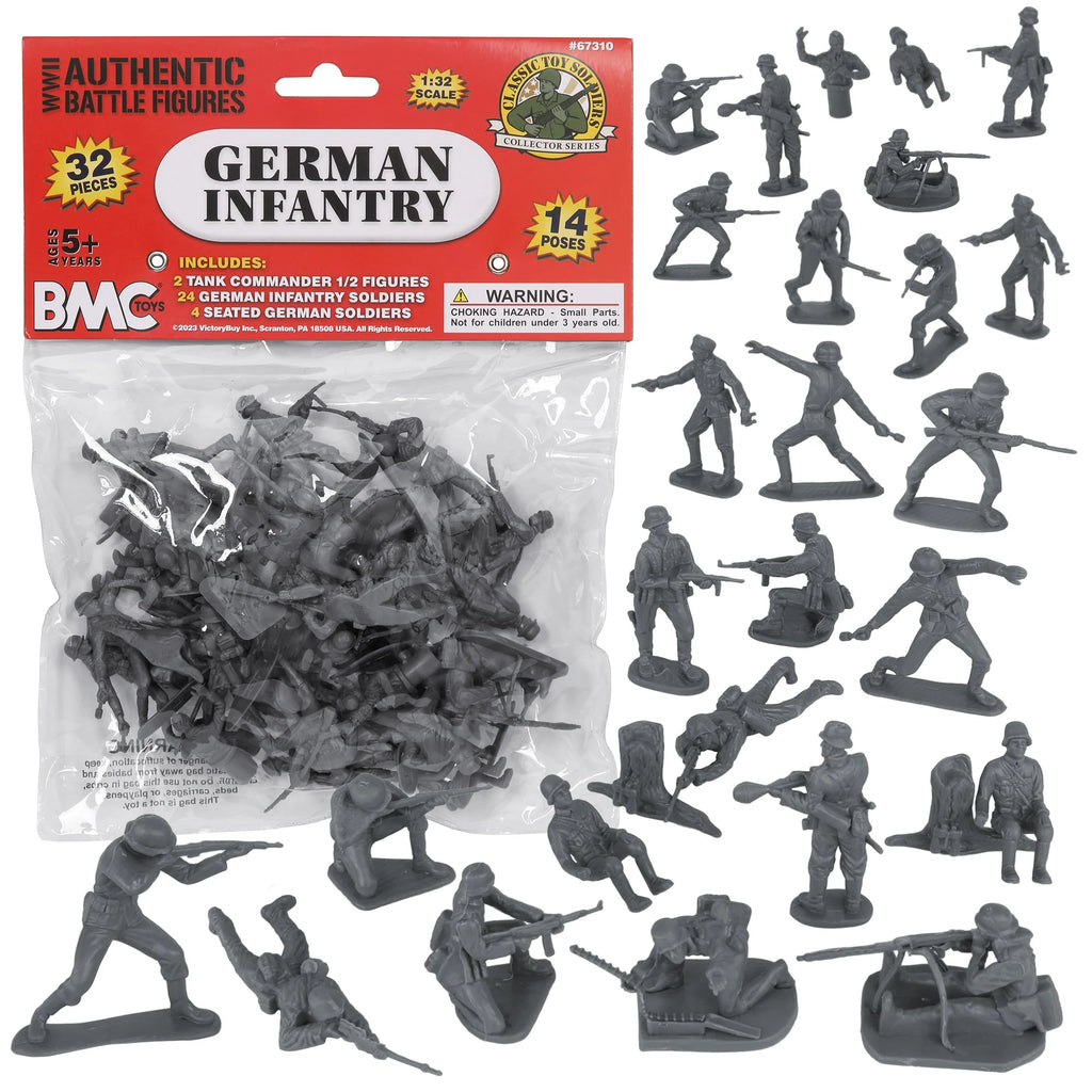 BMC CTS WWII German Infantry Soldiers 32 Piece