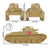 BMC CTS WW II Japanese Chi-Ha Tank Pacific War 2 Pieces