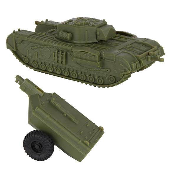 BMC CTS WWII British Churchill Crocodile Tank Green
