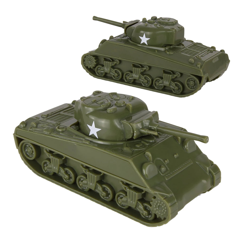 BMC CTS WW II Sherman Tank 2 Pieces Green