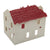 BMC WWII Ruined Spanish Stucco Farmhouse with Red Roof