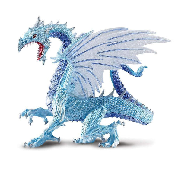 Safari Ltd. Painted Ice Dragon Toy Mythical Castle Fantasy