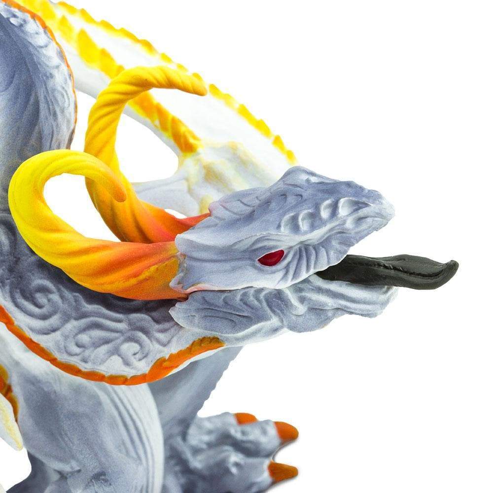 Safari Ltd. Painted Smoke Dragon Toy Mythical Castle Fantasy MicShaun