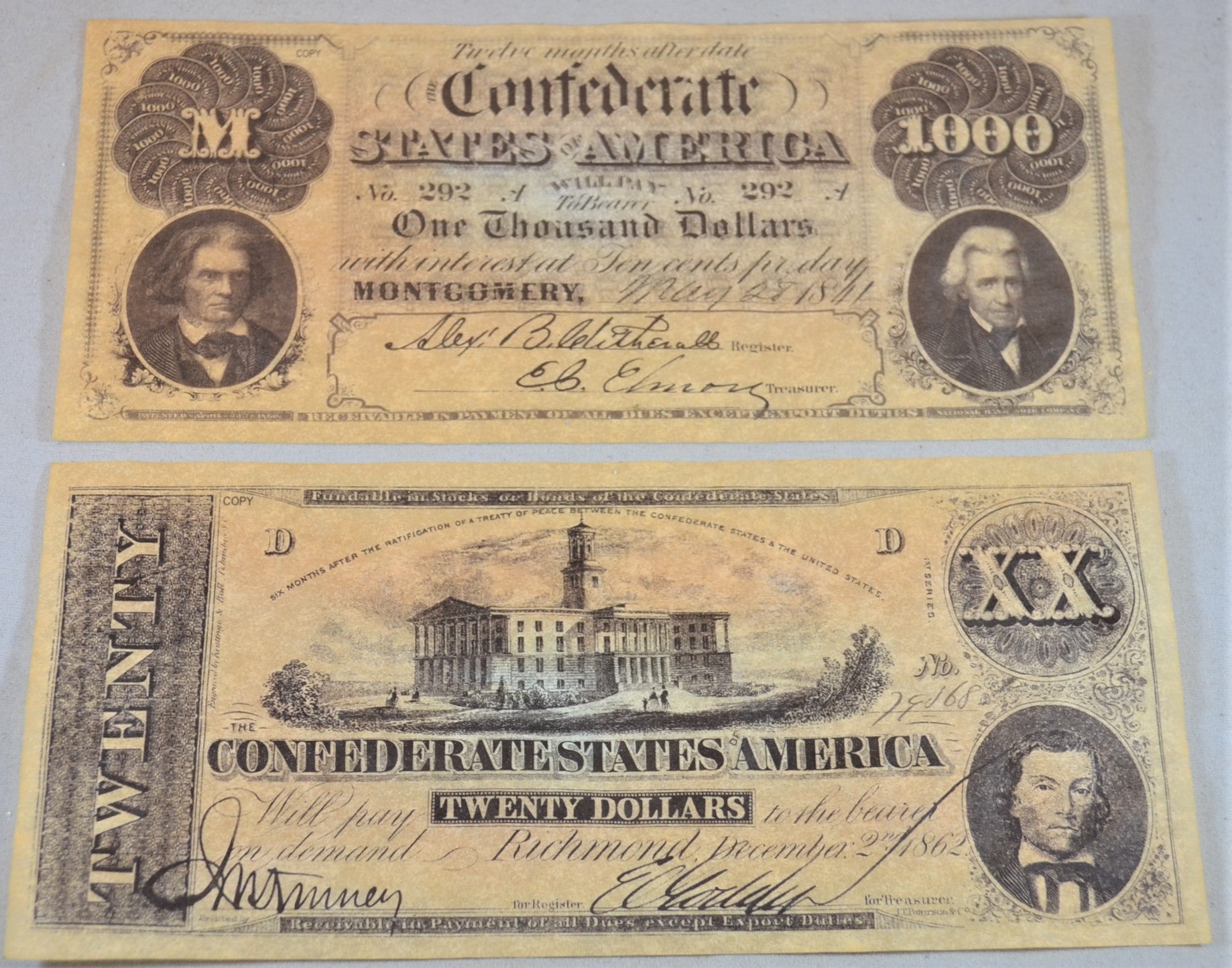 Americana Civil War Confederate Battle Money Replica Set – MicShaun's ...
