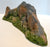 Atherton Scenics Painted Large Curved Rock Stone Cliff 9905