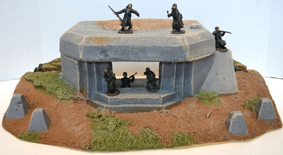 Atherton Scenics Painted WWII D-Day German Concrete Bunker