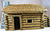 Atherton Scenics Painted Frontier Log Cabin House Boone Settlers Trappers