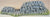 Atherton Scenics Painted Civil War Stone Wall 9501 2 Piece Set