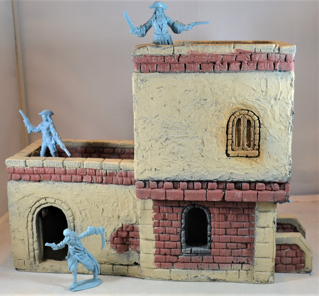 LOD Barzso Hand Painted Shores of Tripoli Playset 2-Story Building