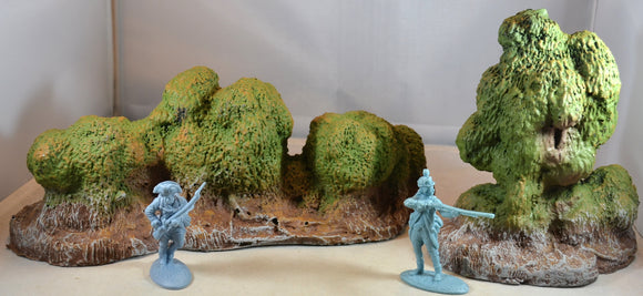 LOD Barzso Painted Bushy Run Playset Trees - 2 Piece Set