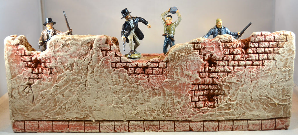 LOD Barzso Painted Fortified Hacienda Playset Wall Section with Oven