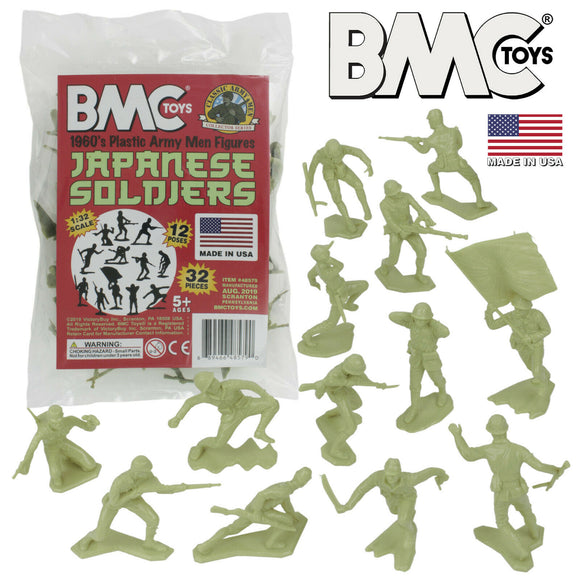 BMC Marx WWII Japanese Infantry Toy Soldiers Green
