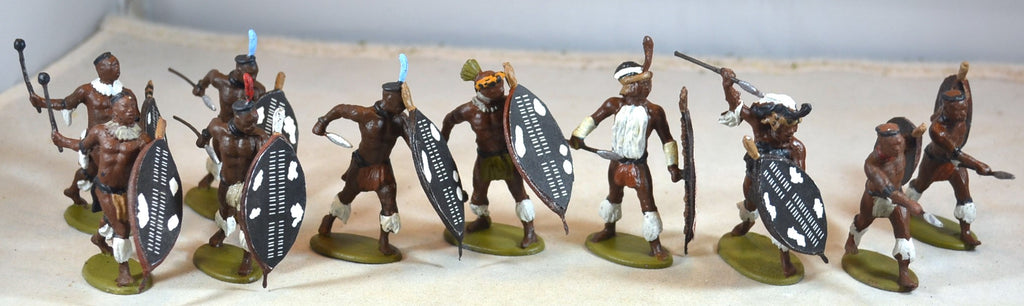 Call to Arms Painted Zulu Warriors Rorke's Drift - Lot 2