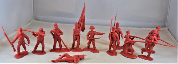 Classic Toy Soldiers Alamo Mexican Napoleonic Infantry Set 1 Red