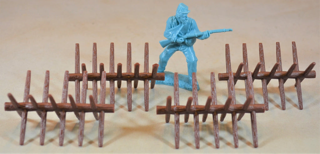 Classic Toy Soliders Civil War Chevaux de Frise Barricade Brown