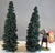 4 Piece Set of Pine Trees 4" and 5.75"