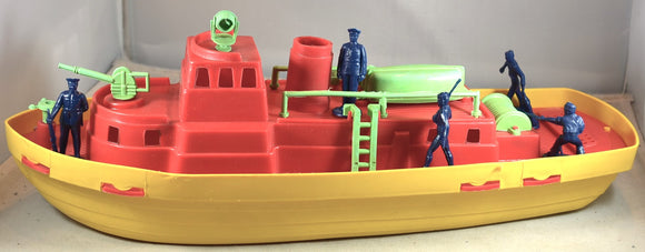 Ideal Fire Fighters Ship Boat Red