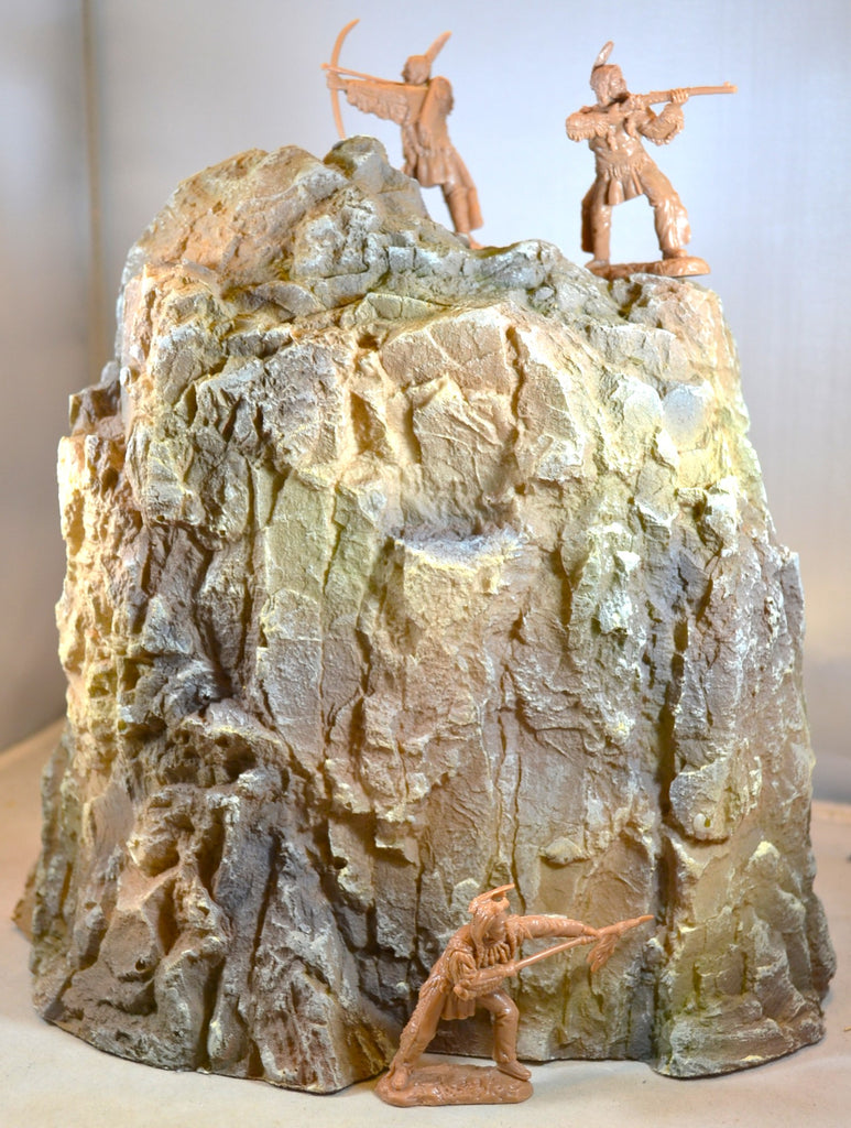 Painted Pinnacle Rock Mountain Cliff Diorama Piece #854