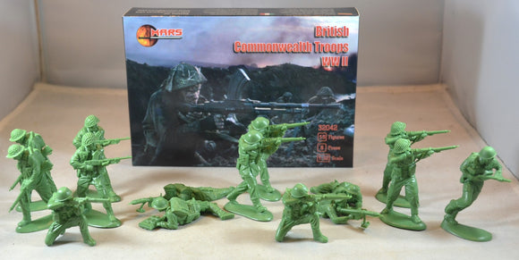 Mars WWII British Commonwealth Infantry Troops Green