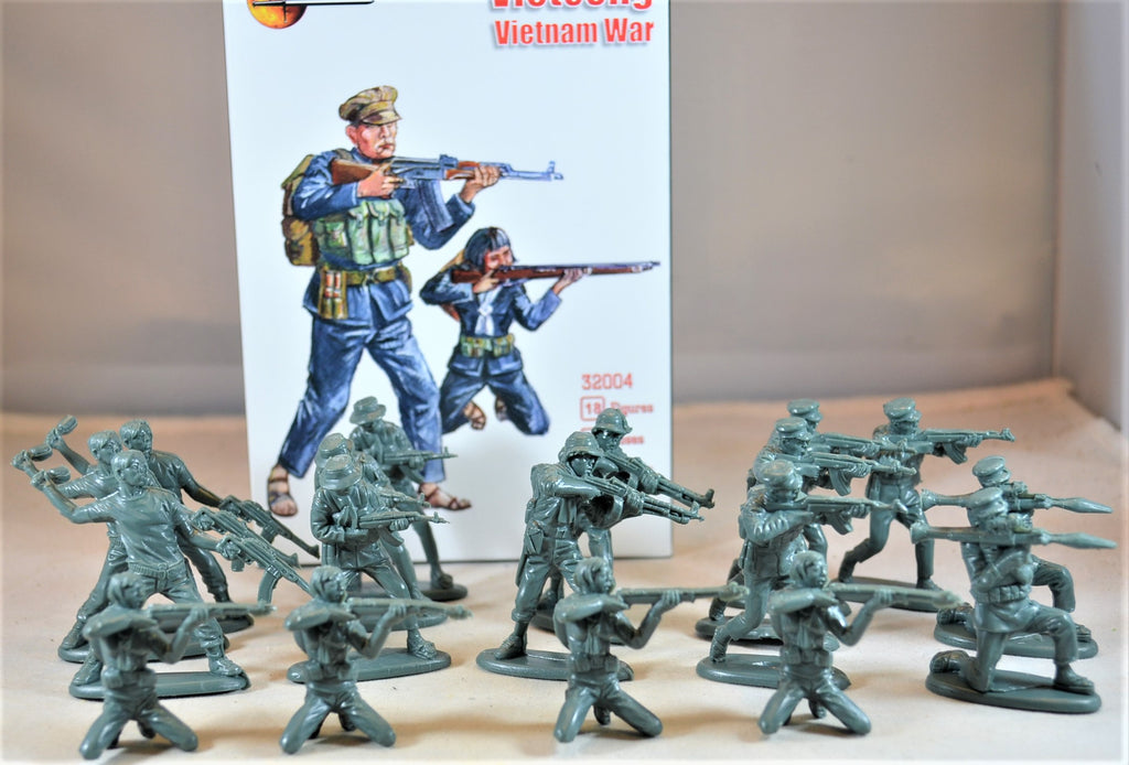 Mars Vietnam War Vietcong Dark Green Toy Soldiers