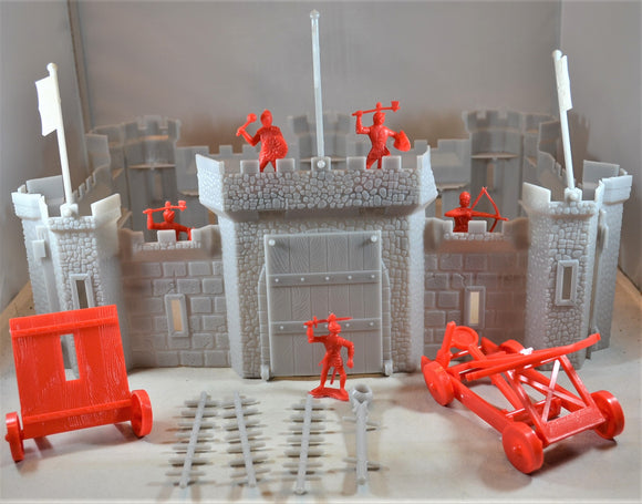 HG Medieval Castle and Accessories Knights Crusades 1/48