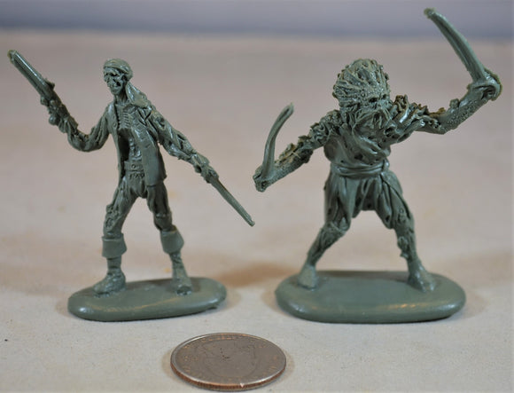 Mars Ragetti and Palifico Figures Pirates of the Caribbean Zombie Pirate