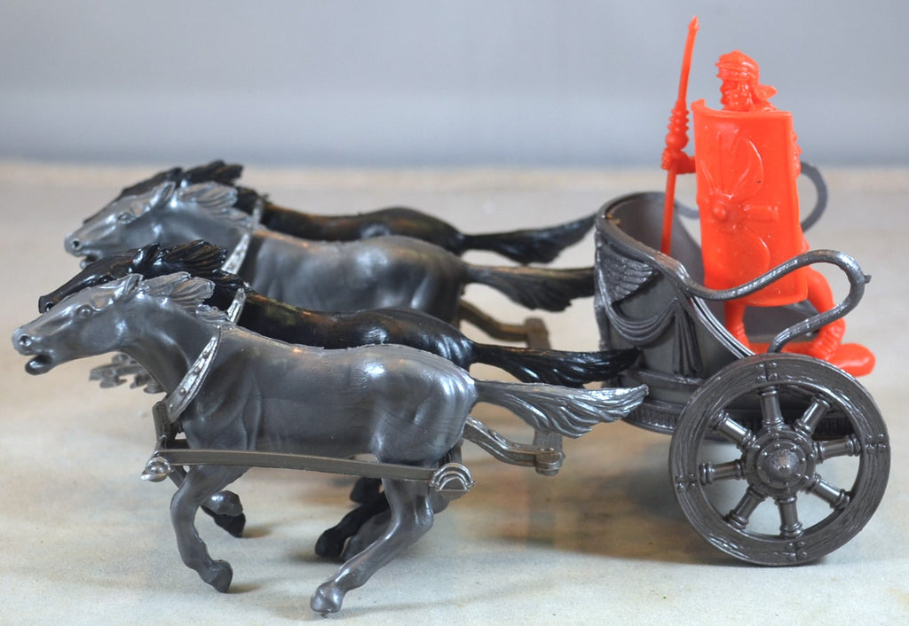 Marx Roman Ben Hur Playset Chariot with Horses Eagle