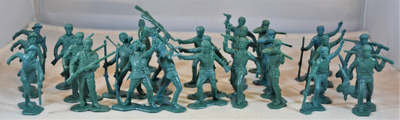 Marx Green Boonesboro Pioneers Frontiersmen Settlers Toy Soldiers