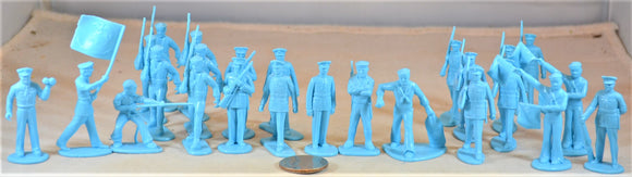 Marx US Marines Sailors Toy Soldiers Light Blue